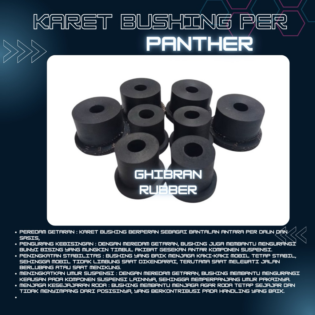 KARET BUSHING ANTING PER DEPAN BELAKANG - PANTHER