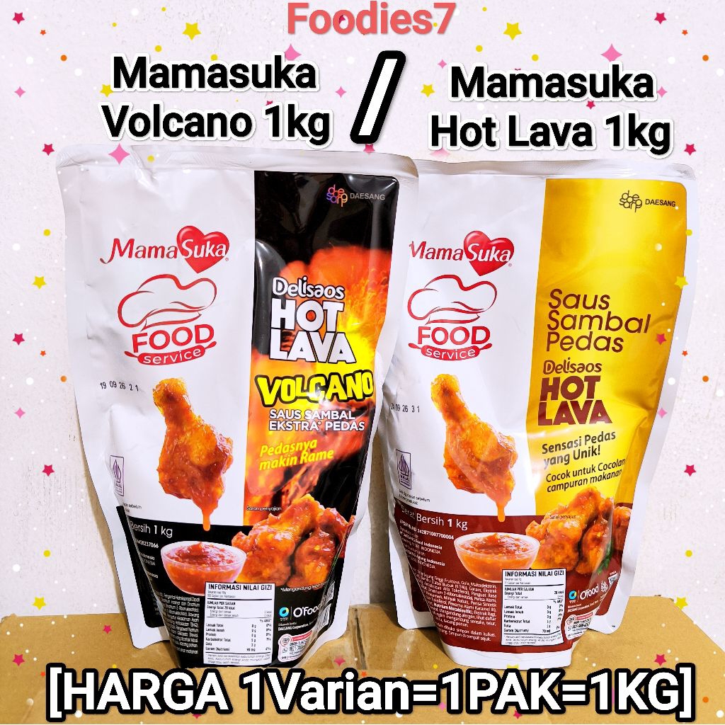 

[Foodies7] MAMASUKA DELISAOS HOT LAVA 1KG/ VOLCANO 1KG ( HARGA 1VARIAN= 1KG)