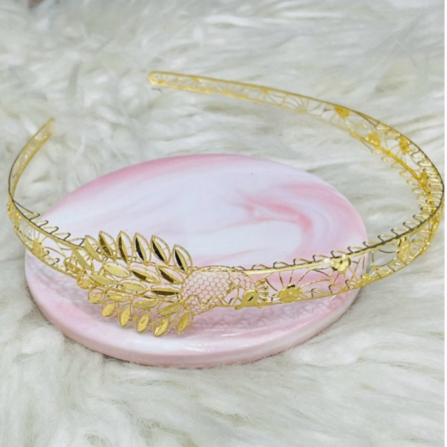 bando bandol merak kerawang simple elegant mewah emas asli kadar 700