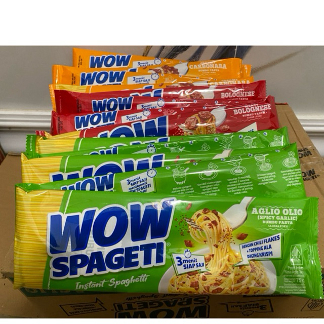 

10 pcs mie wow sphageti varian random