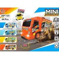 Mainan Mobil MINI TRUCK OLENG T-01 / Truk Musik Telolet Lampu Oleng Goyang Baterai