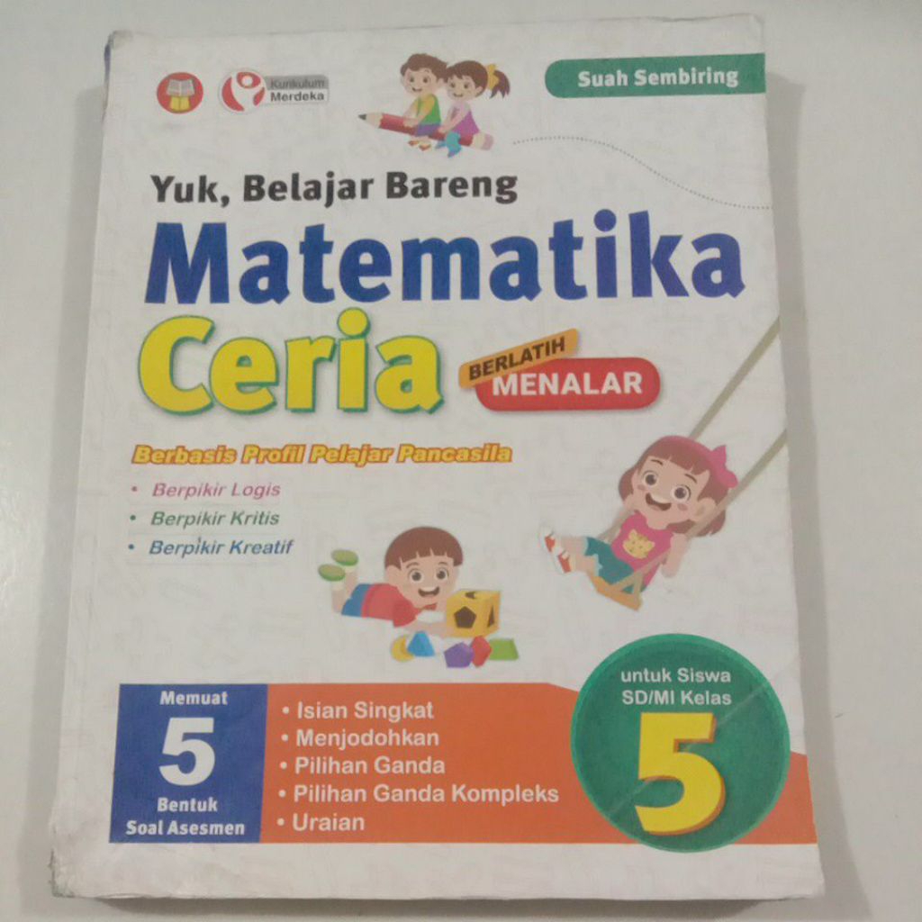 Yuk,Belajar Bareng Matematika Ceria Untuk SD/MI Kelas 5/V K-Merdeka - Yrama Widya