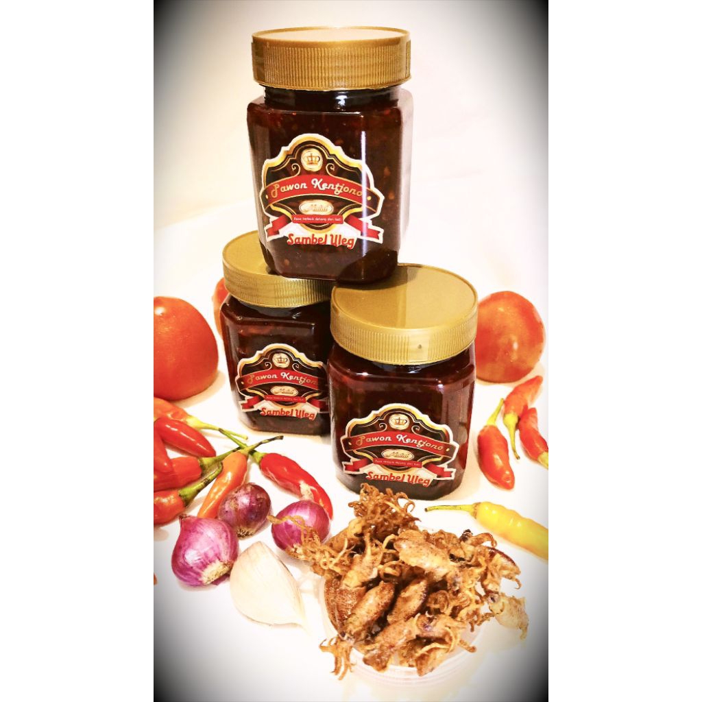 

sambal uleg cumi, sambel baby cumi siap saji