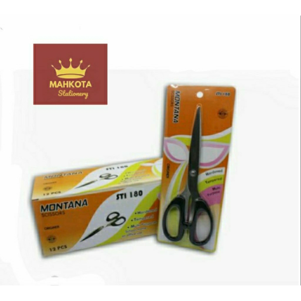 

Gunting Montana STI-180 Besar/Gunting Besar Gagang Hitam