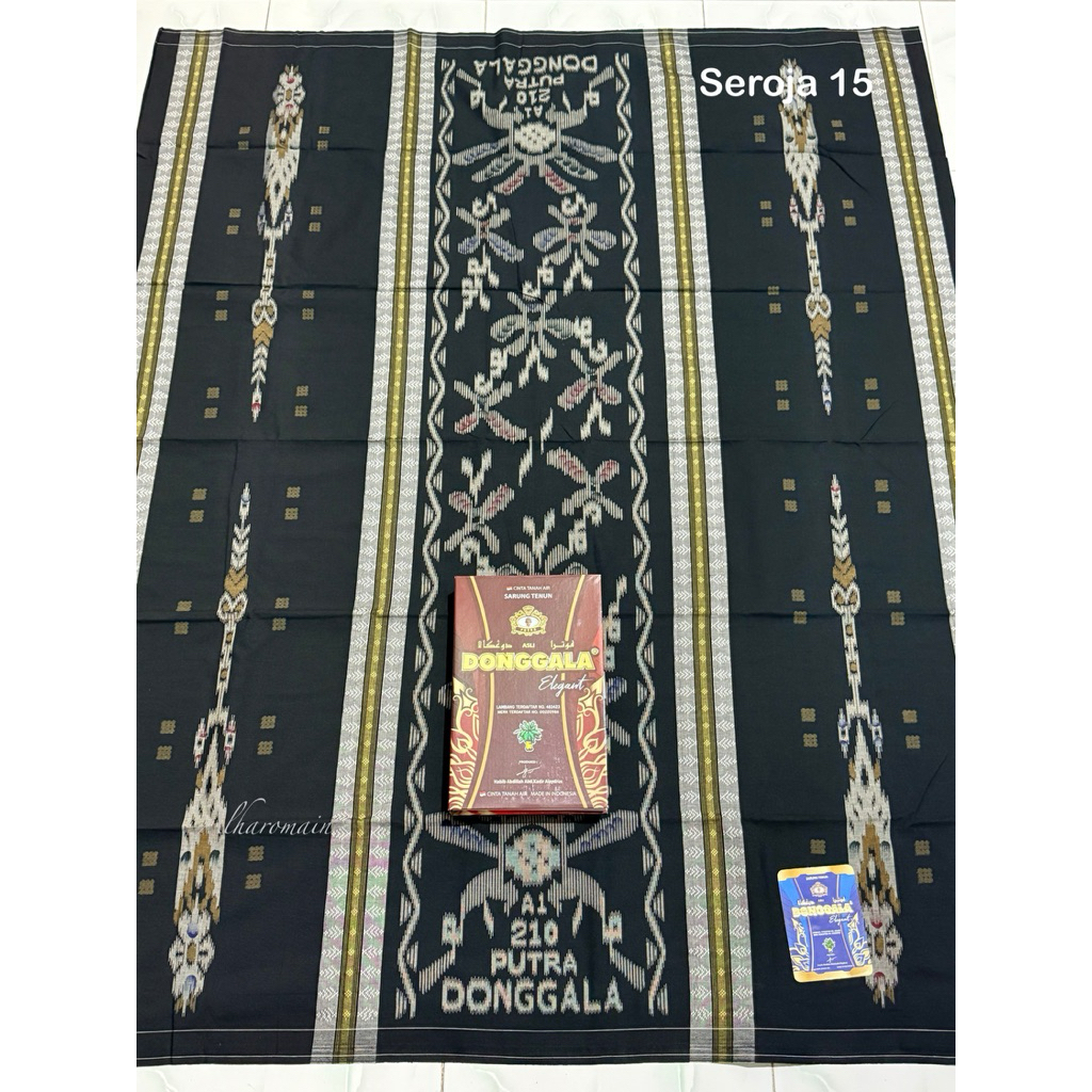 -akifabidOS- sarung DONGGALA sarung PUTRA DONGGALA motif Seroja 100% ORY bukan riject bukan afkir