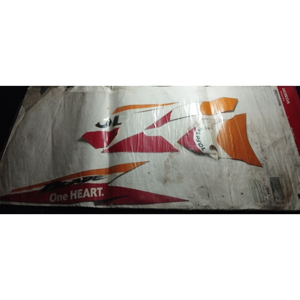 871X0-K07-970ZAR original AHM Astra Honda motor HGP genuine part stripe set r black orange white str