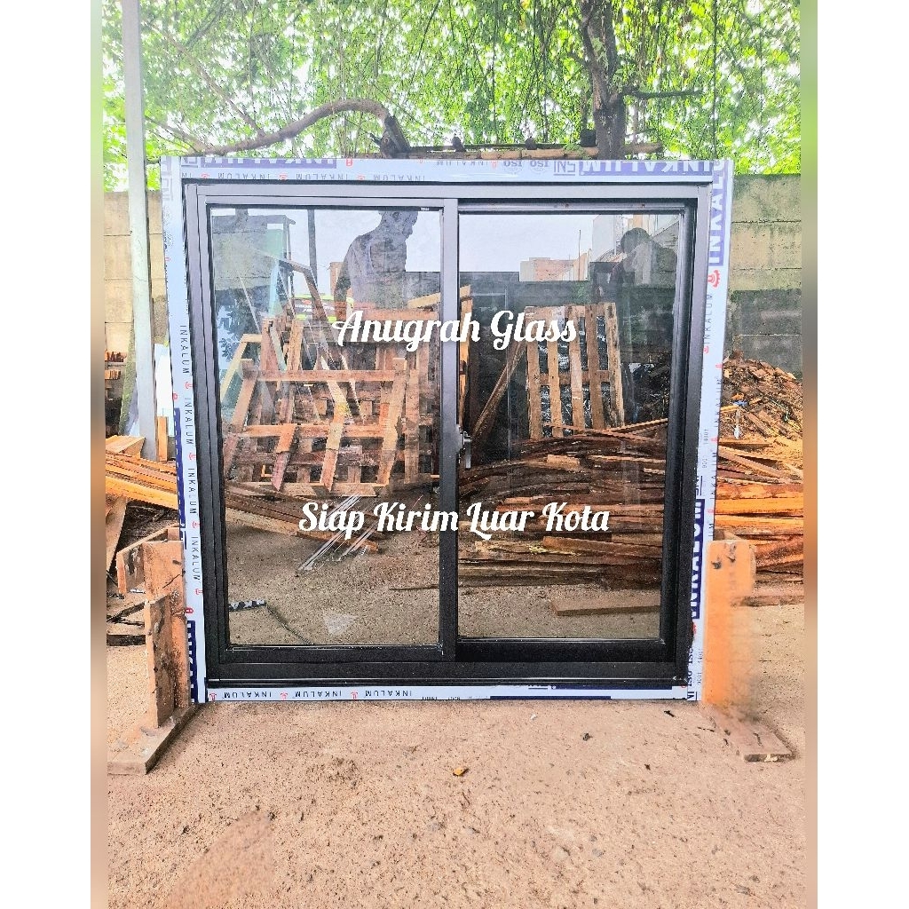 jendela sleding aluminium L120 x T150
