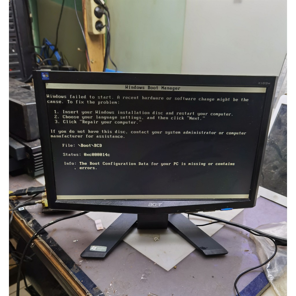 MONITOR ACER X163W / MONITOR ACER 16 INCH / LCD MONITOR ACER 16 INCH