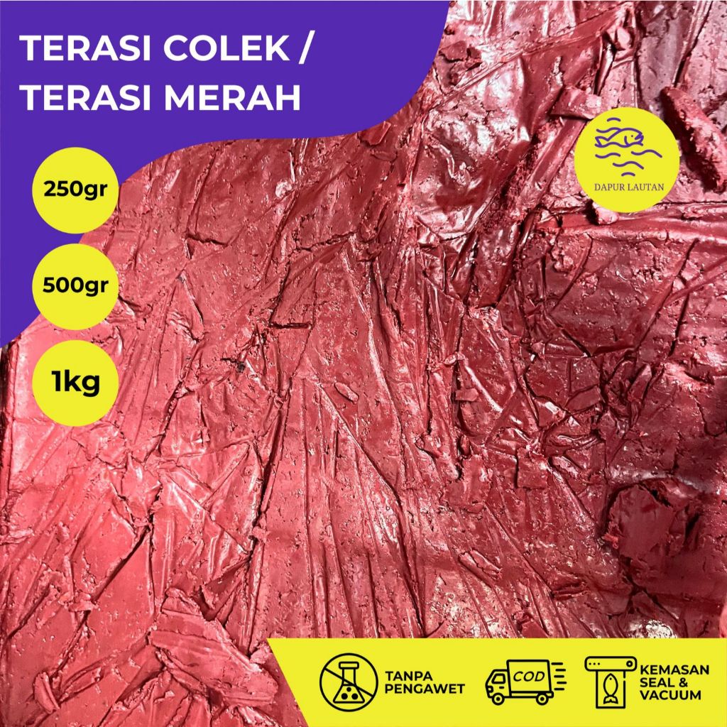 

Terasi Merah / Terasi Udang / Terasi Murah 250 gram, 500 gram, & 1 KG