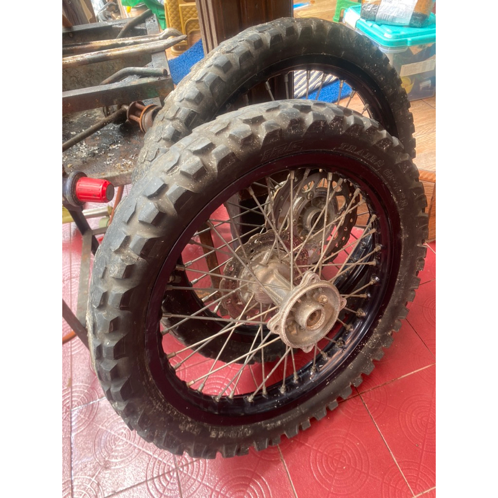 velg ori klx bf se hitam original cakram set siap pasang