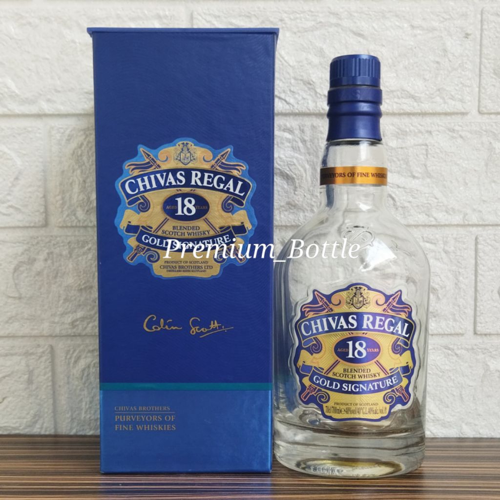 Botol Kosong Chivas Regal 18 Years 700ml + Box
