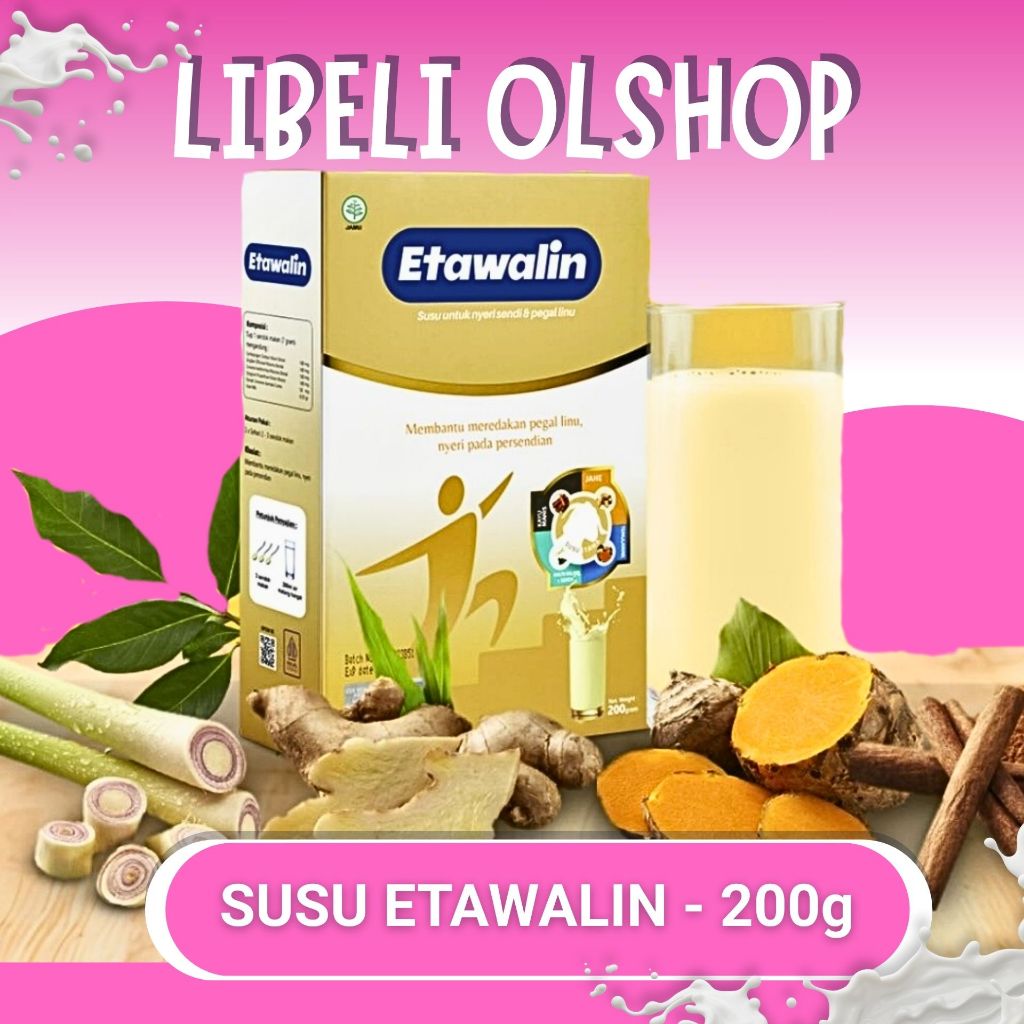 

ETAWALIN - Susu Kambing Asam Urat Atasi Nyeri Sendi Tingkatkan Kepadatan Dan Kesehatan Tulang 200g