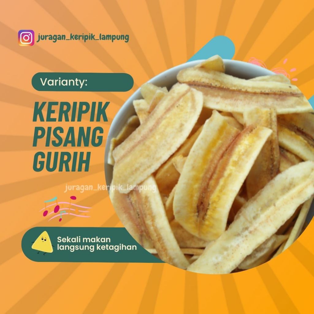 

Keripik Pisang Gurih Renyah | 250 gr | Asli Lampung