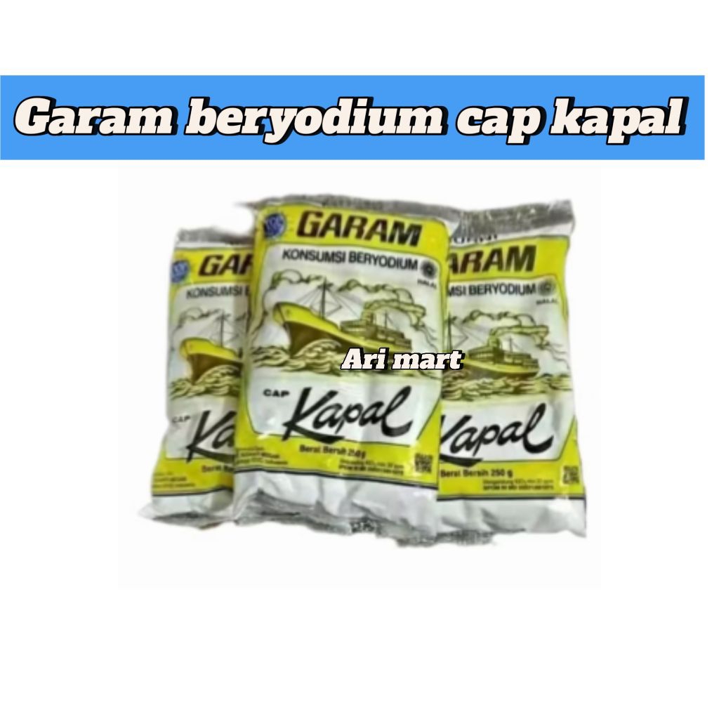 

Garam Cap Kapal – Garam Dapur Halus 250 g (Kemasan Ekonomis)