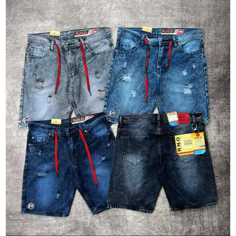 Celana Jeans Pendek sobek Pria Keren/ Celana Pendek Pria/ Celana Jeans Pria Pendek Sobek Premium