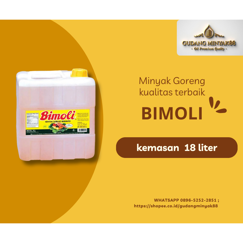 

Bimoli Grosir 18 Liter - Minyak Goreng Berkualitas untuk Bisnis Kuliner