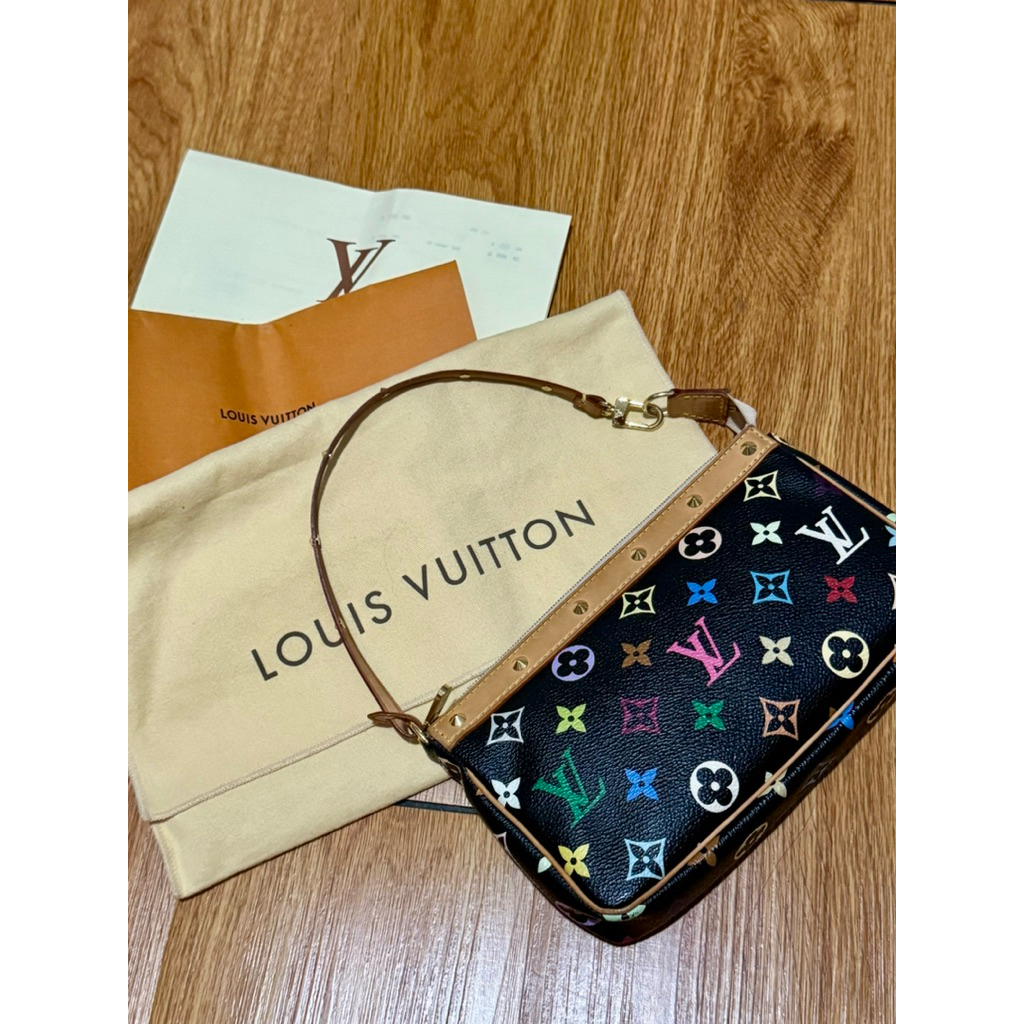 LV Pochette Multicolor Black GHW 2009