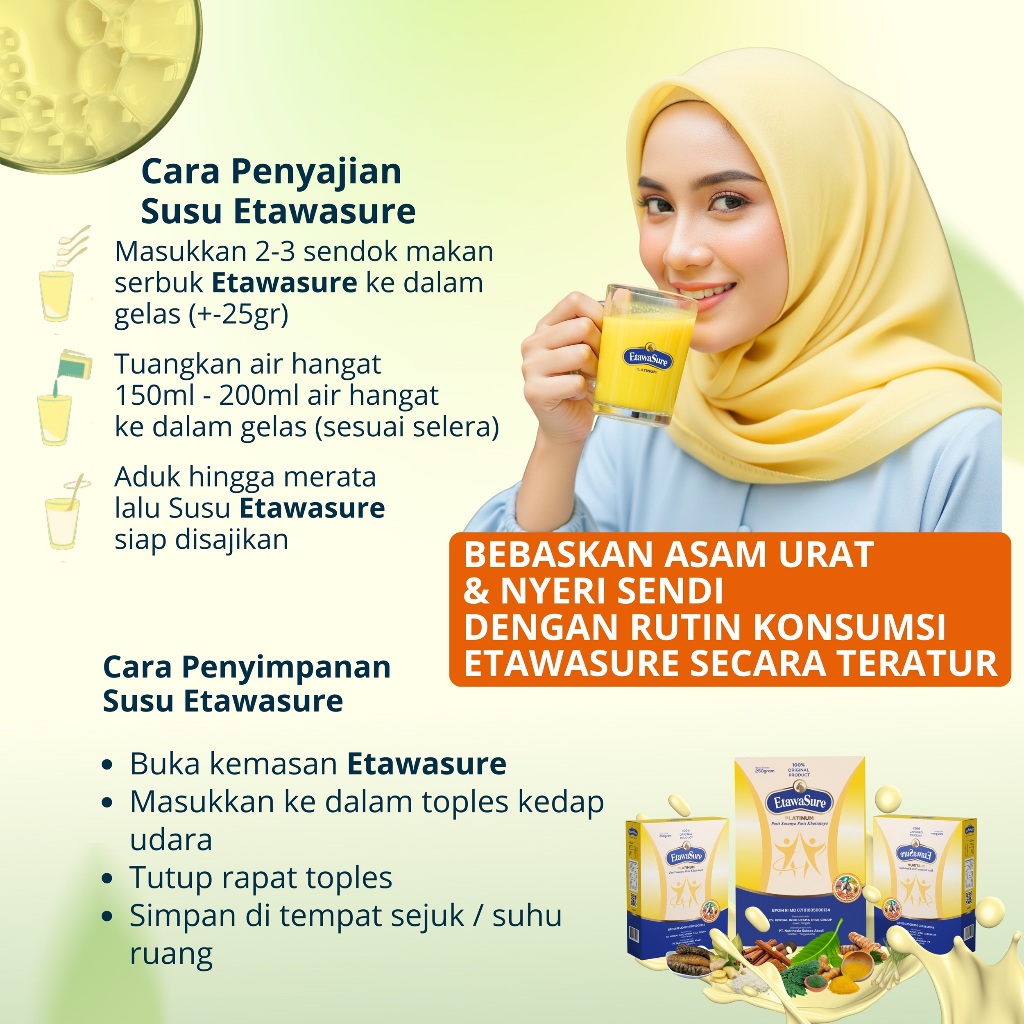 

Bakaranandia - Susu Etawa Etawasure 3 Box - Untuk Asam Urat, Tulang & Sendi Shopee