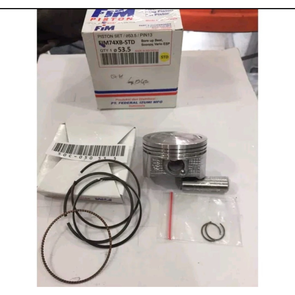 piston seher kit beat fi scoopy fi vario esp xb 53.5 54 54.5 55 55.5 56