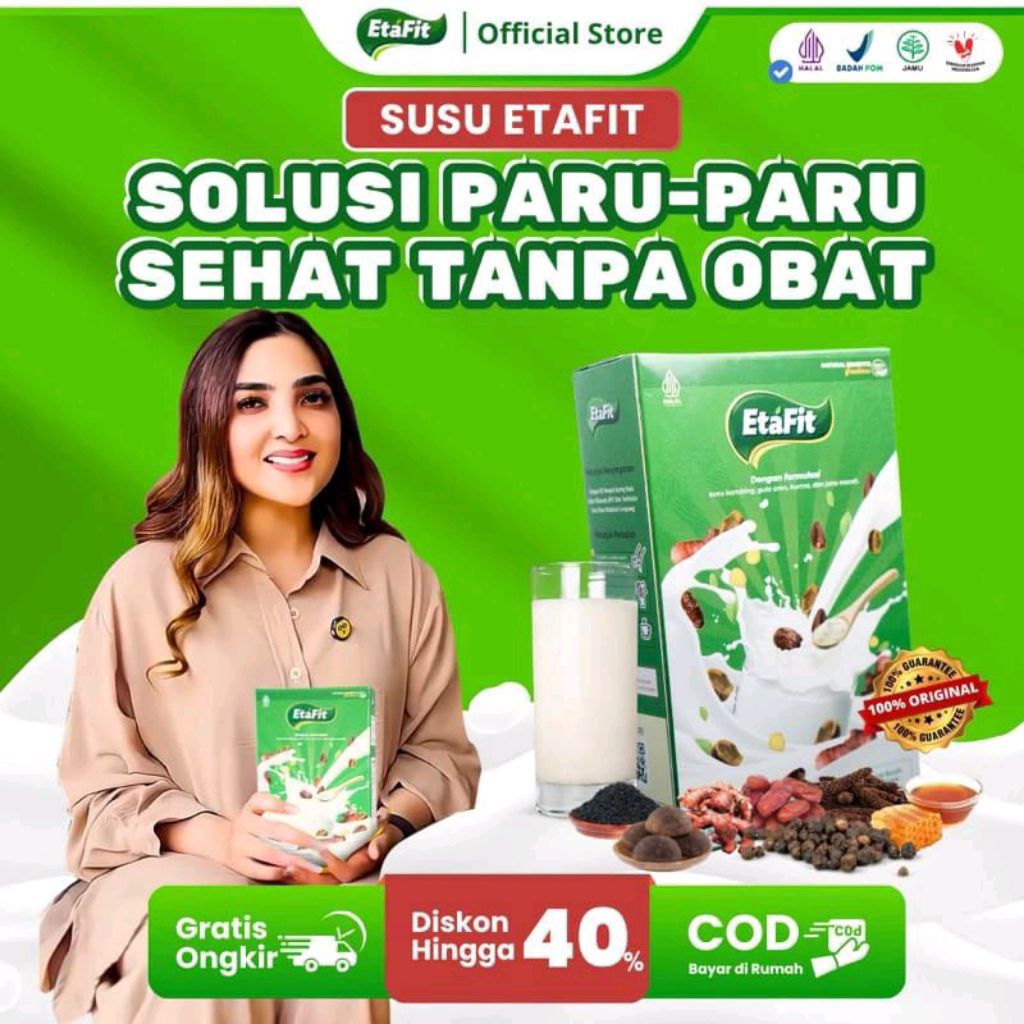 

ETAFIT Pengganti Obat Batuk Anak 100% Alami Tanpa Efek Samping - Etafit Susu Kambing Etawa Murni Bpom Halal