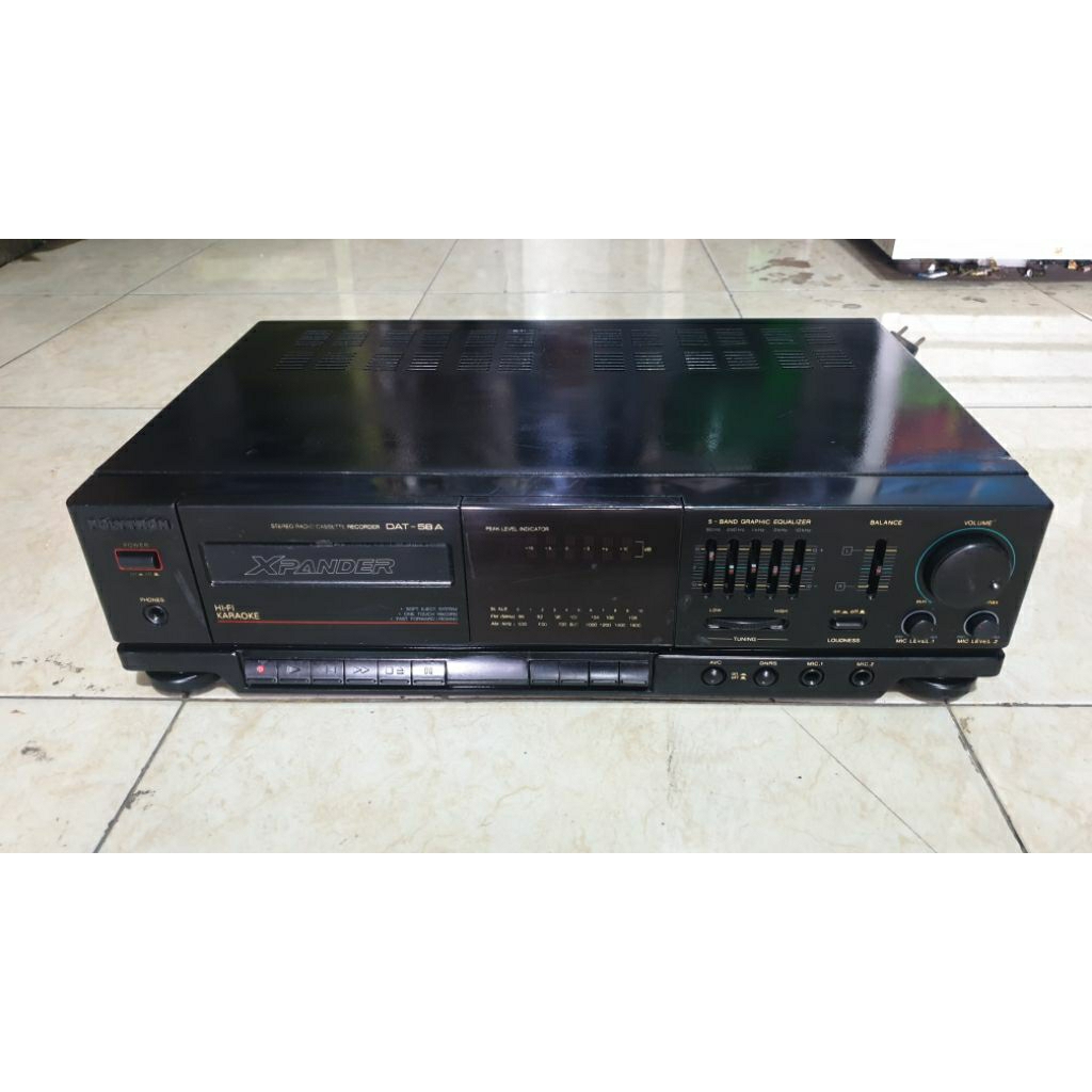 tape deck radio kaset polytron DAT 58A second bekas normal siap pakai