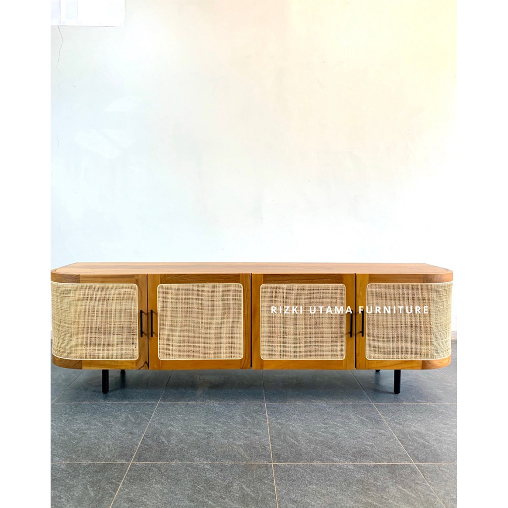 Sideboard Meja Tv Penyimpanan Kayu Jati / Meja TV kayu Jati Meja Penyimpanan Sideboard Rizki Utama F