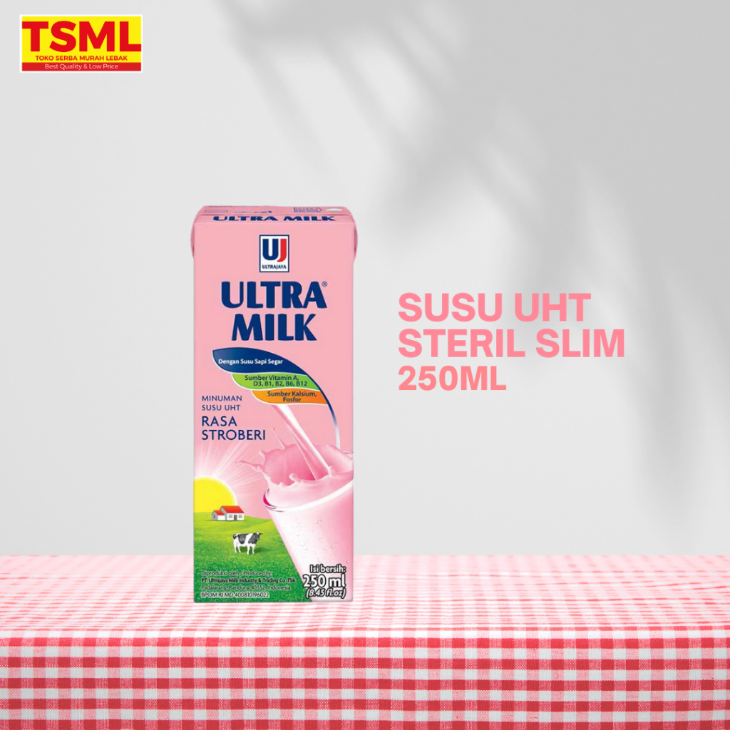 

Ultra Susu UHT Steril Slim Strawberry 250ml