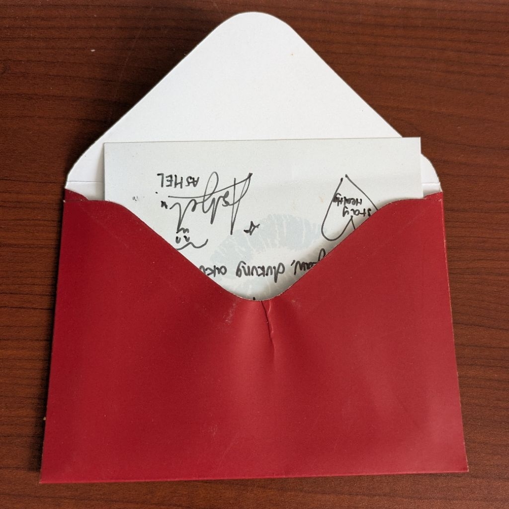 

Message Card Pesan bertanda tangan sign Ashel ex JKT48 Cara Ceroboh