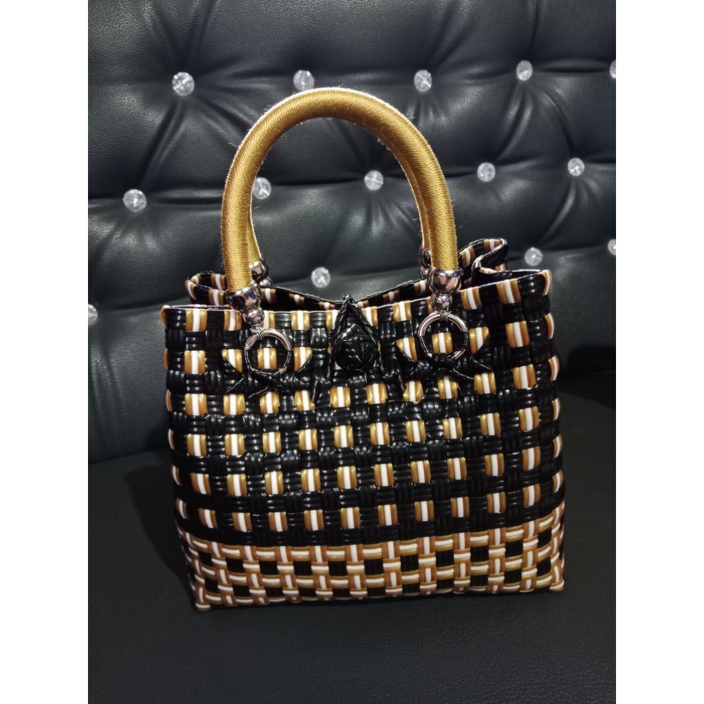 tas jali premium handle tali kur dan mutiara sintesis