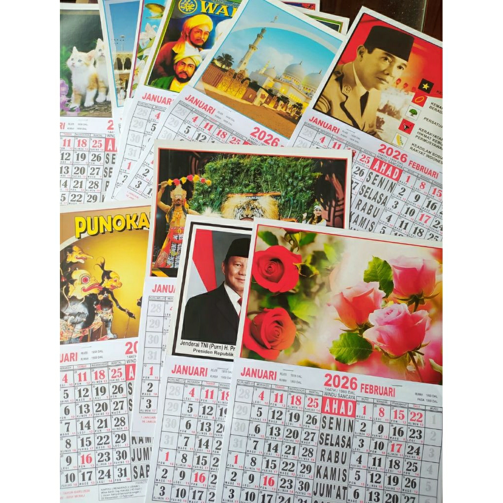 

Kalender 2026 | Kalender Wuku Kecil 2026 / Kalender Pasaran 2026 39x28cm