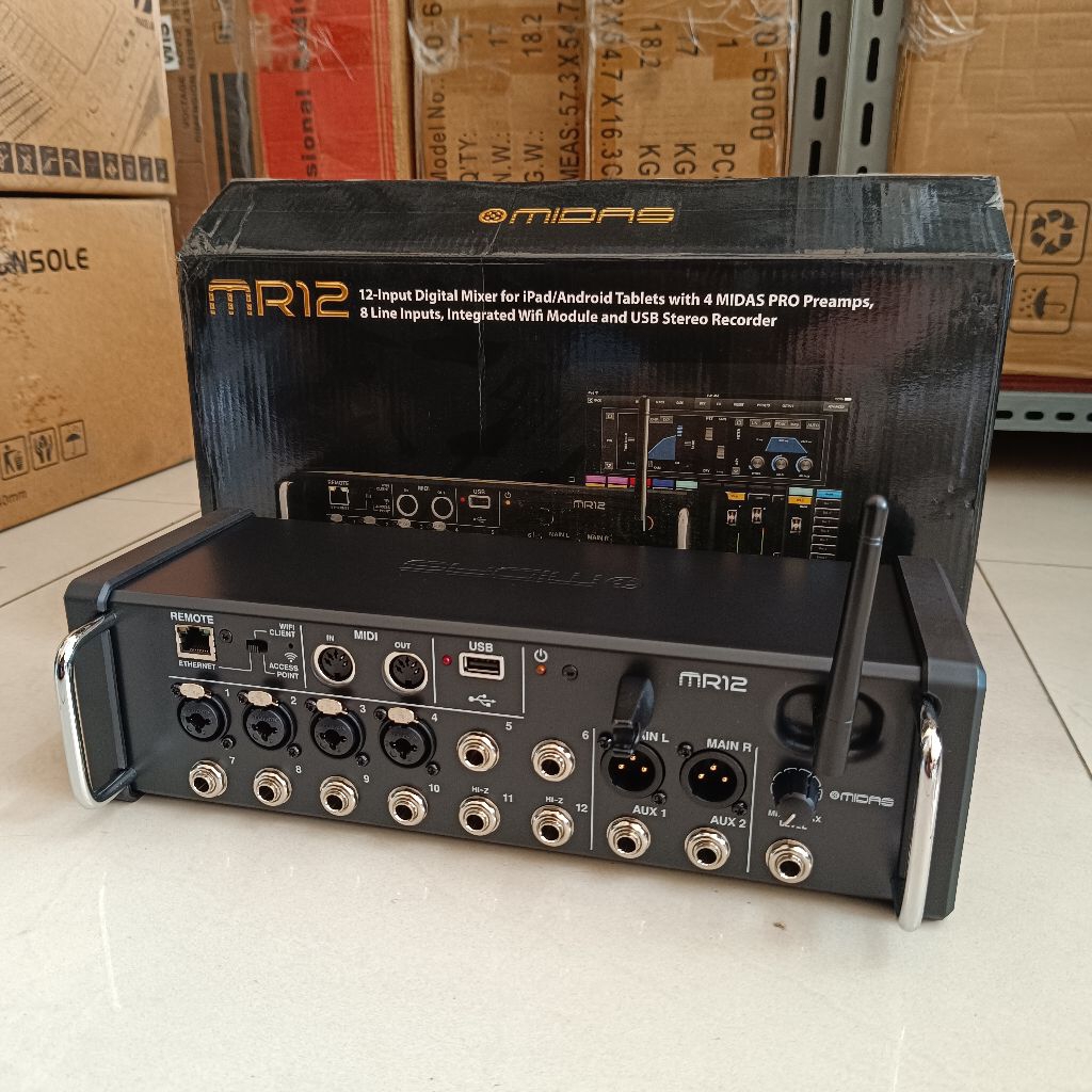 Mixer Audio Midas MR12 Original Mixer Digital Midas MR-12 Original