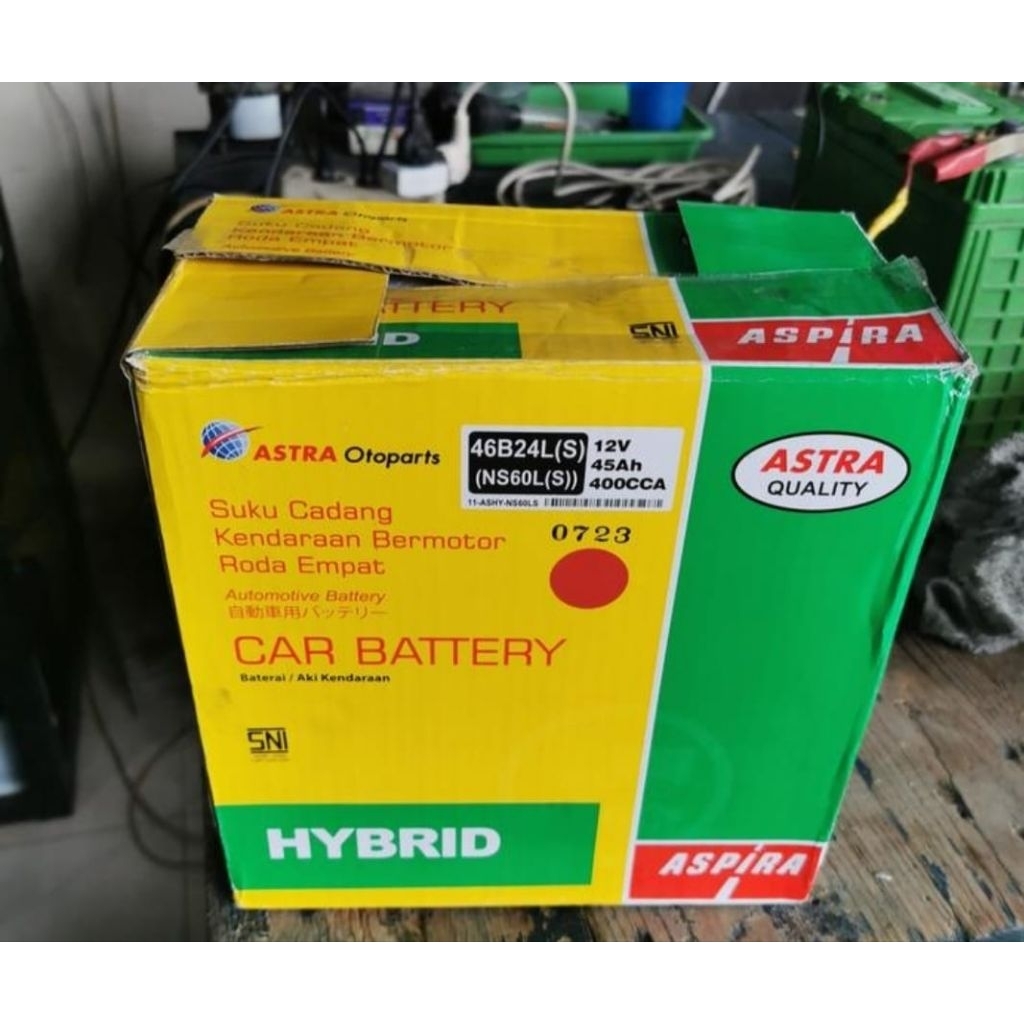 aki aspira hybrid NS60LS Astra Otoparts