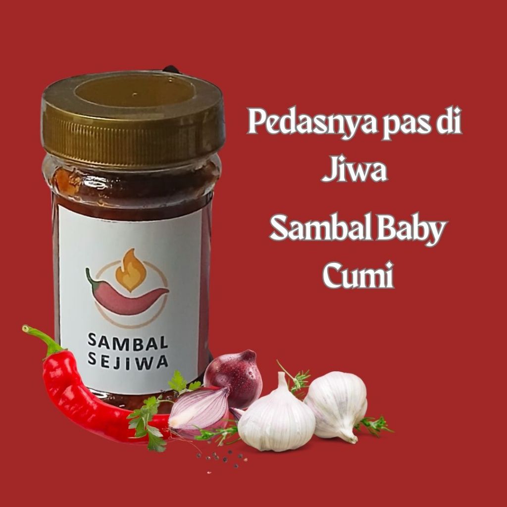 

Sejiwa Sambal - Sambal Bawang Cumi Asin - Sambal Homemade Enak 125 grm - Sambal Pedas Cumi Asin