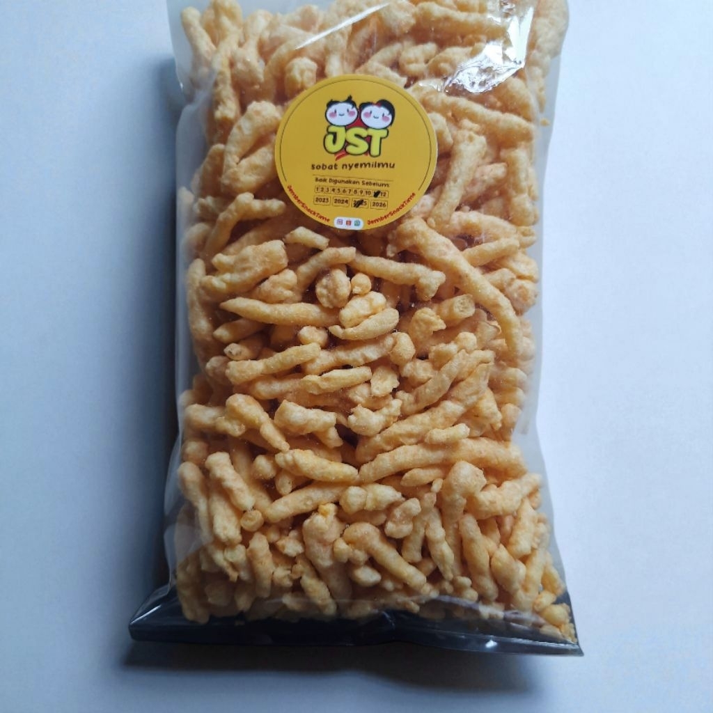 

[500gr] Cemilan Twist Corn Jagung Barbeque Jember Snack Time