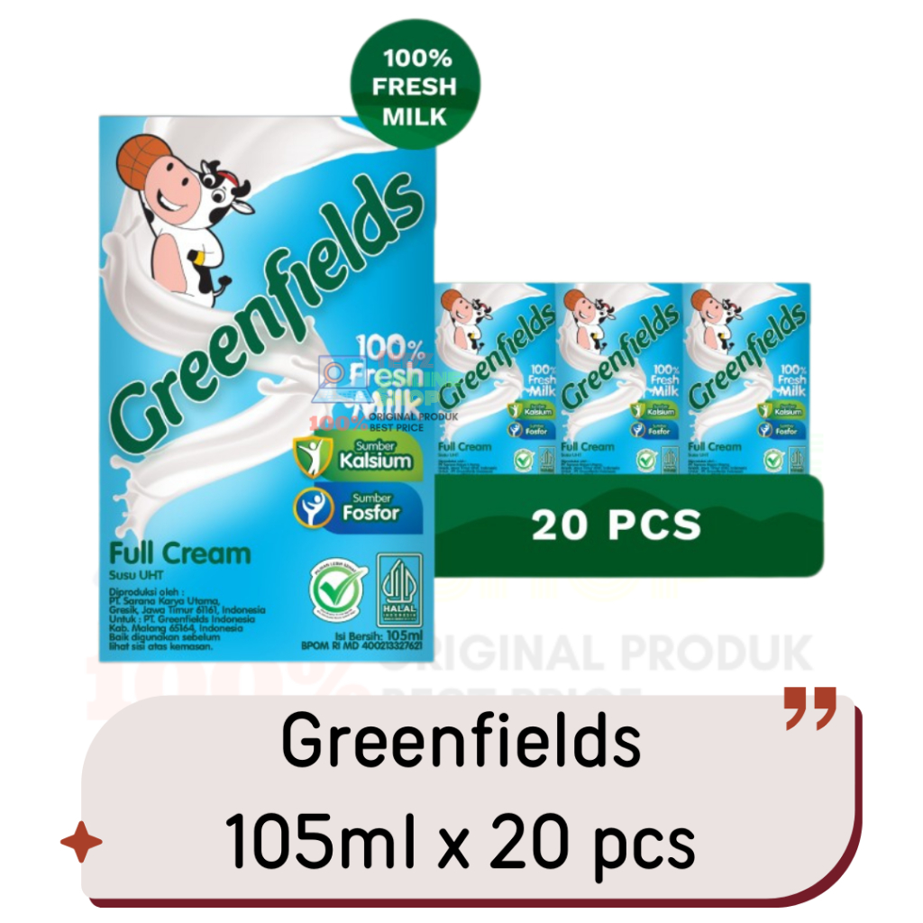 

Greenfields Susu UHT 105 ml x 20 pcs