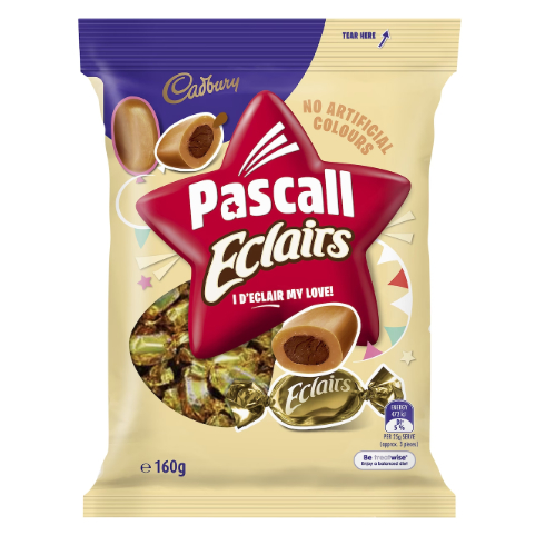 

Cadbury Pascall Eclairs Chocolate Lollies 160g