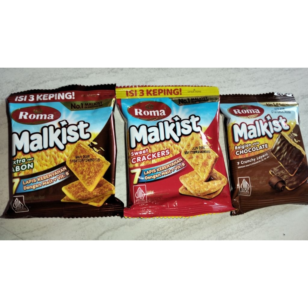 

Roma Malkist Crackers Abon Cokelat