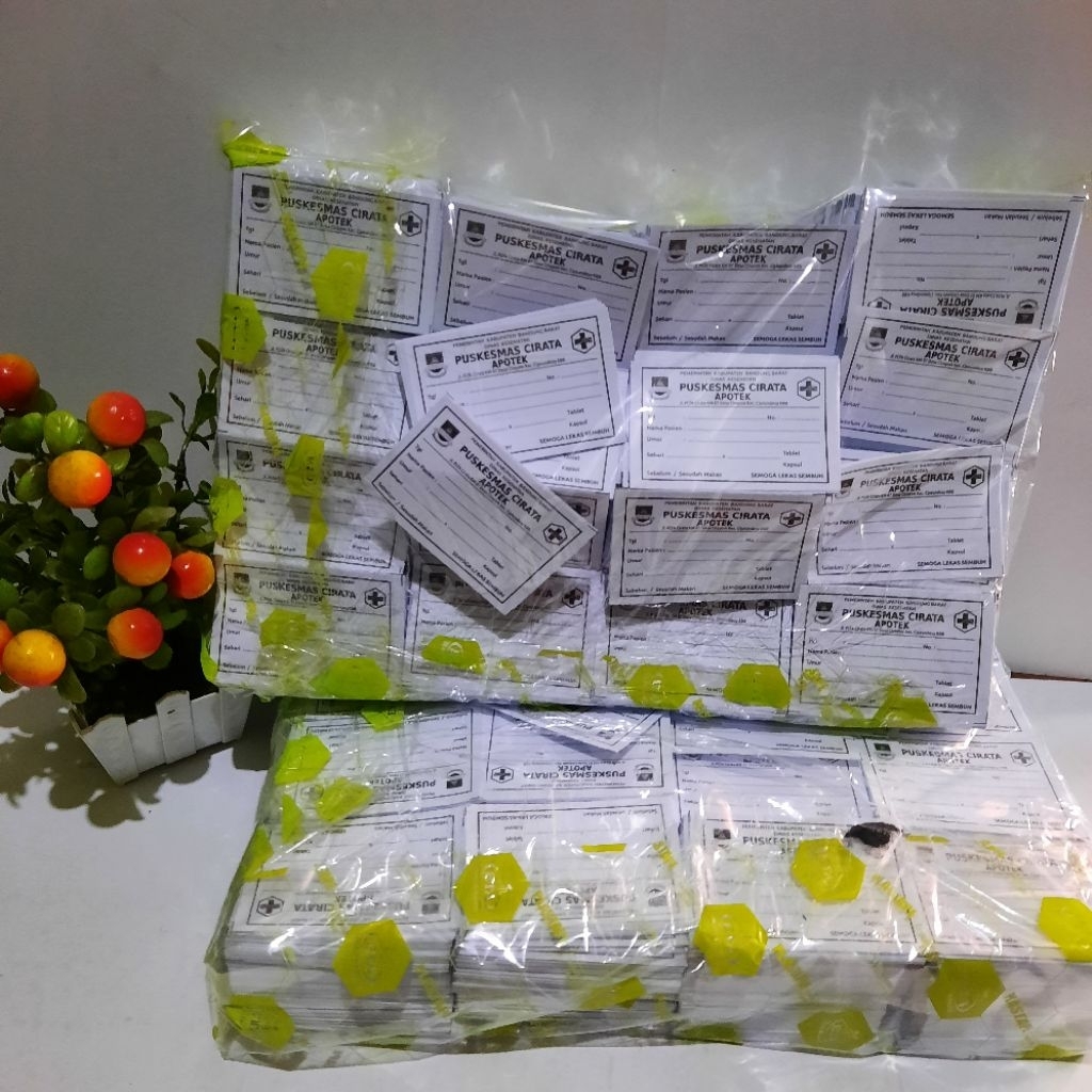 

Etiket Obat Bahan HVS