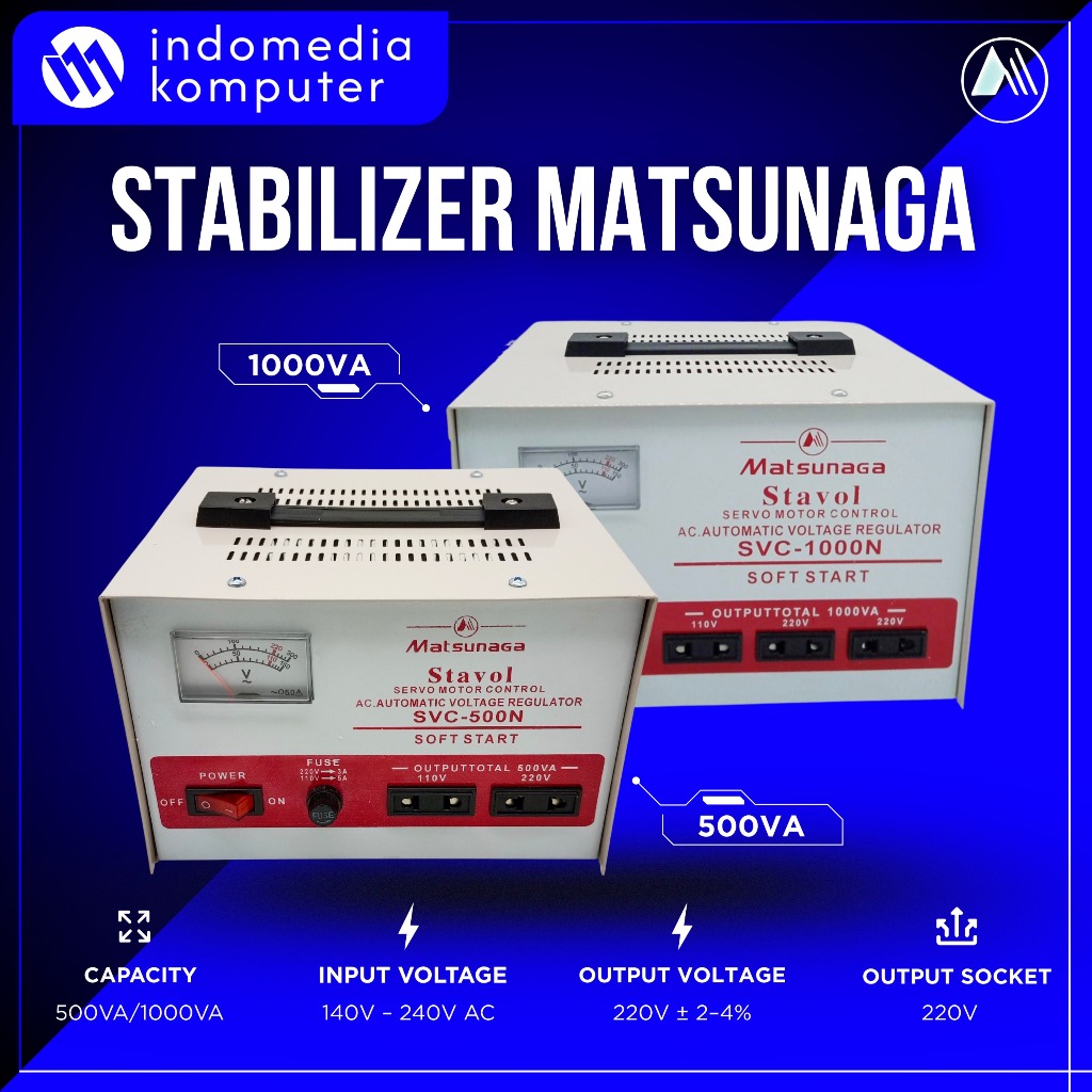 Stabilizer Matsunaga 500VA & 1000VA