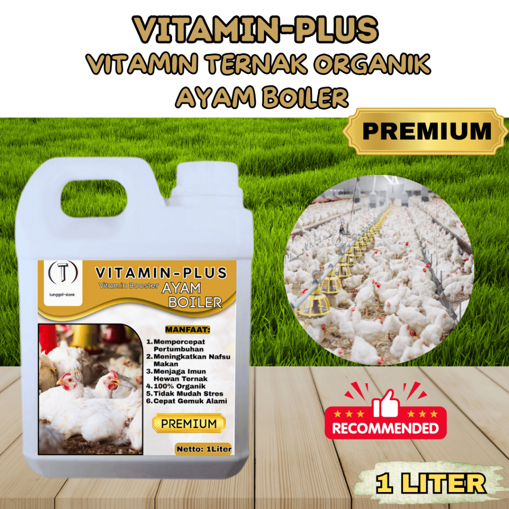 VITAMIN-PLUS penggemuk ayam boiler/vitamin menjaga imun ayam/viterna penggemuk ayam/vitamin menggemu