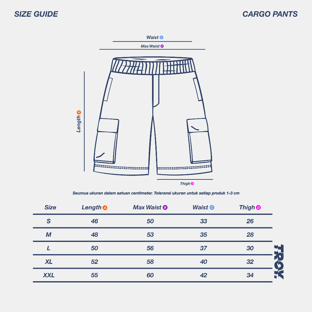 Troy Company Cargo Pants Fleece Short Pants Black Ritual - Celana Pendek Kargo Hitam SFC 3236