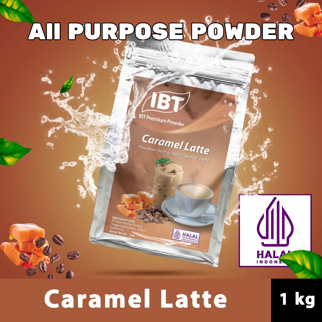 

Bahan Minuman Bubuk Rasa Caramel Latte IBT Premium Powder