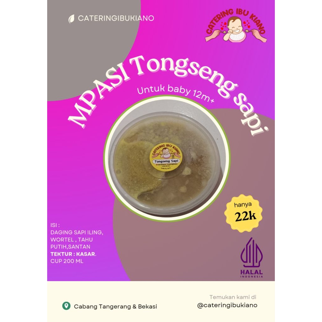 

Tongseng Sapi Catering Mpasi Bayi Frozen