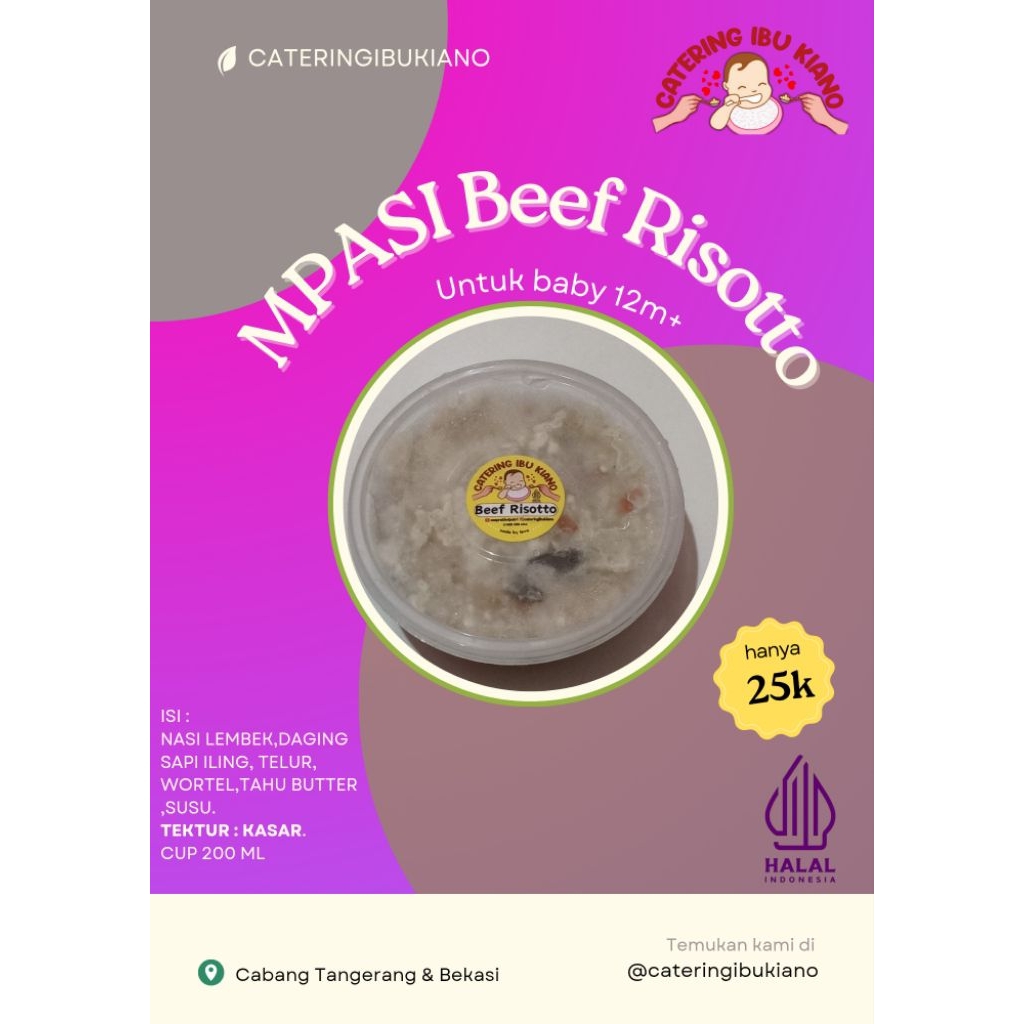 

Beef Risotto MPASI Bayi Frozen Bekasi