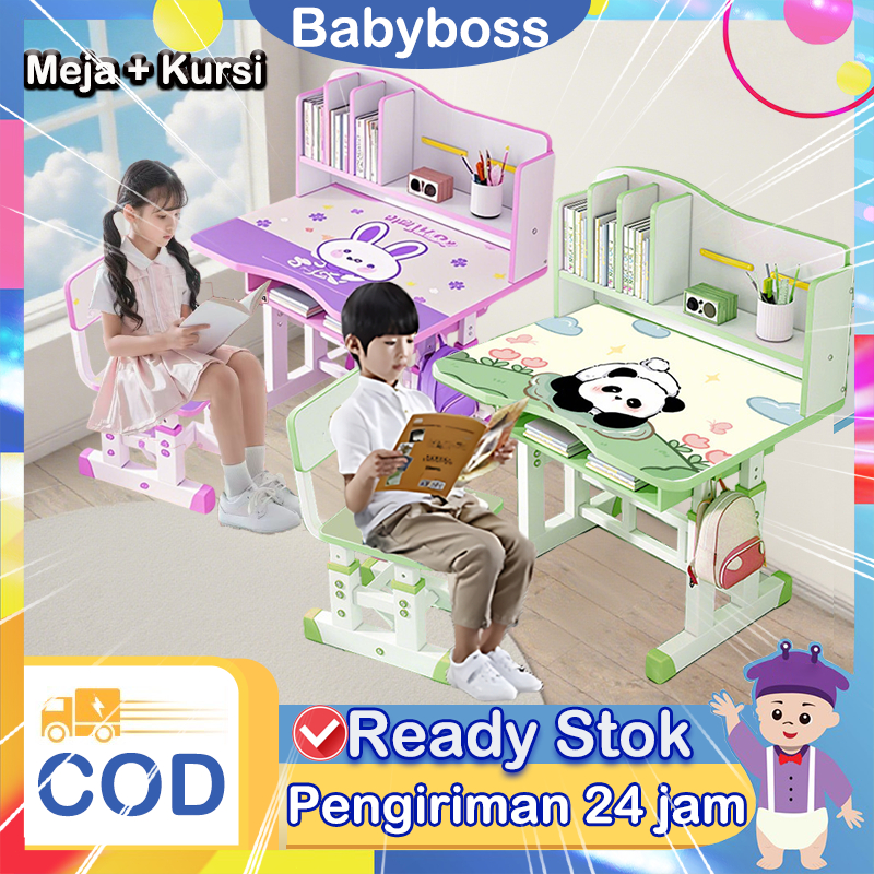 Meja Belajar Anak Meja Tulis Anak Meja Belajar Dan Kursi Belajar Mudah Dipasang / Meja Belajar Anak 