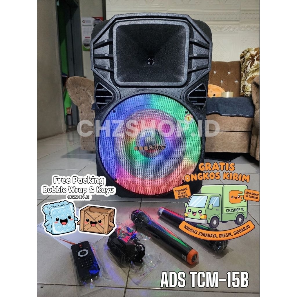 ADS TCM 15B Speaker Aktif Speaker Bluetooth Speaker Active 15 inch ADS TCM15B DISKON TERMURAH Speake