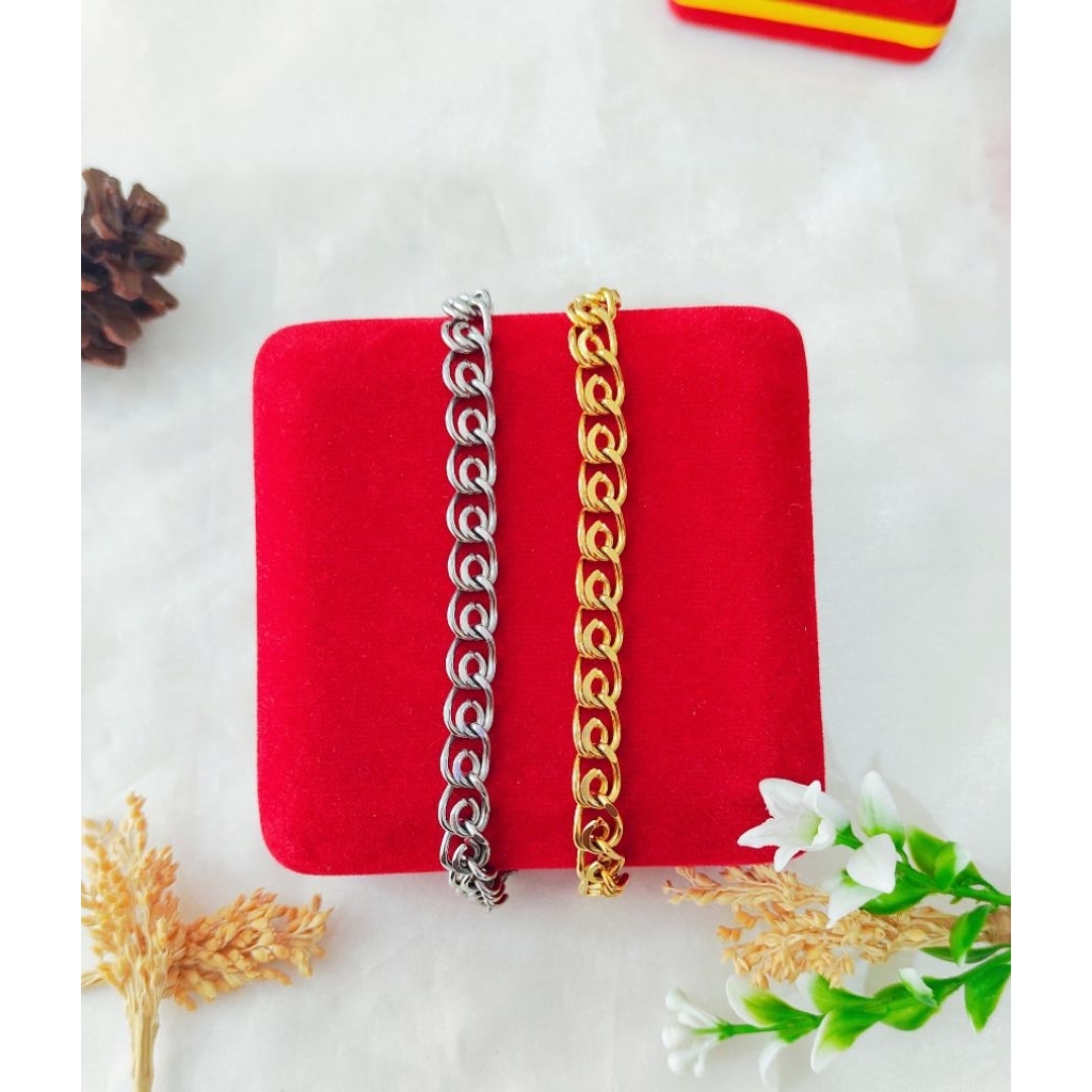 GELANG RANTAI TITANIUM IMPORT ASLI