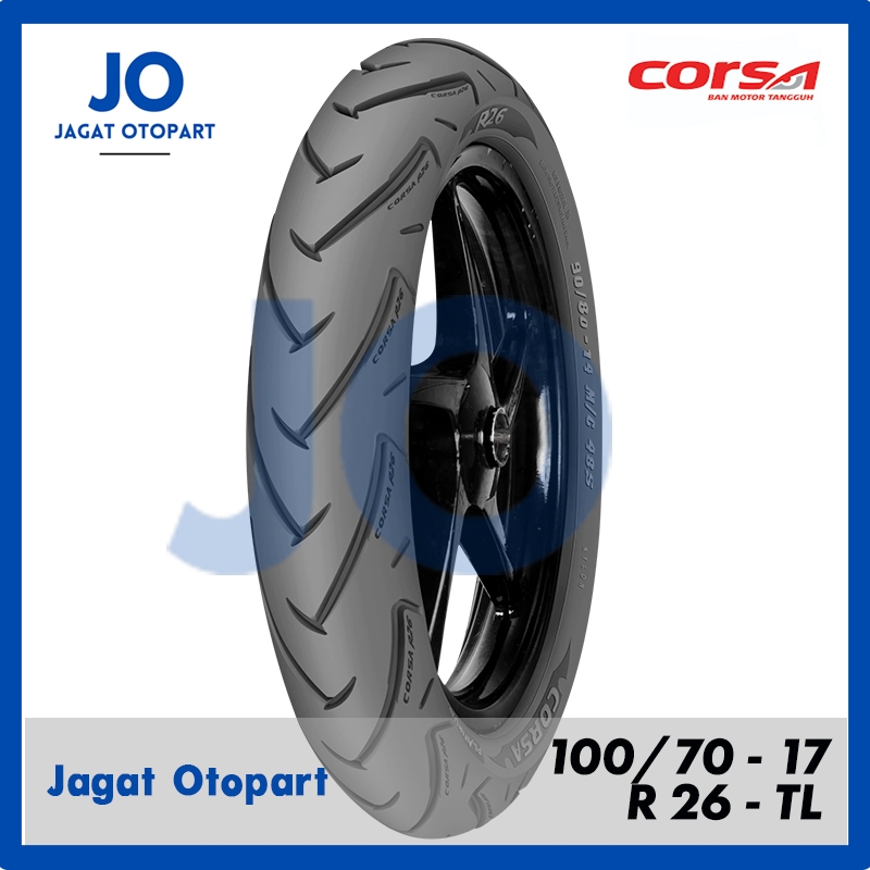 JAGAT Ban motor bebek Corsa R26 100 70 17 Platinum tubeless