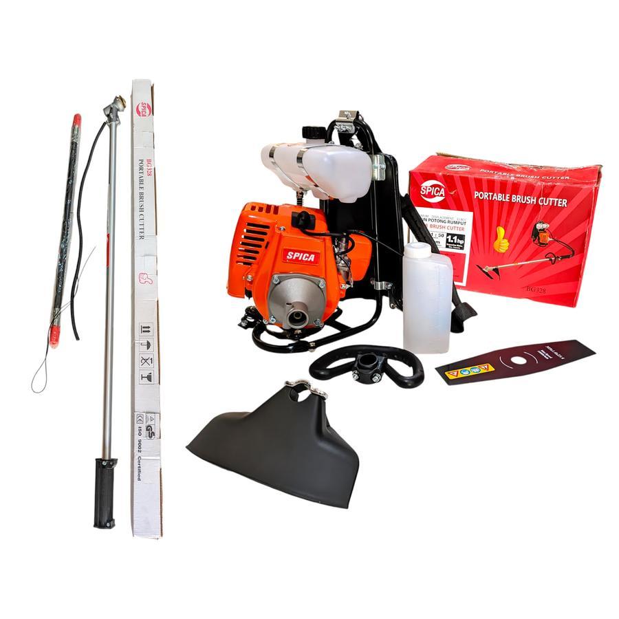 Promo!!! Mesin Potong Rumput Gendong SPICA 2Tak  / Mesin Potong Rumput 2 Tak