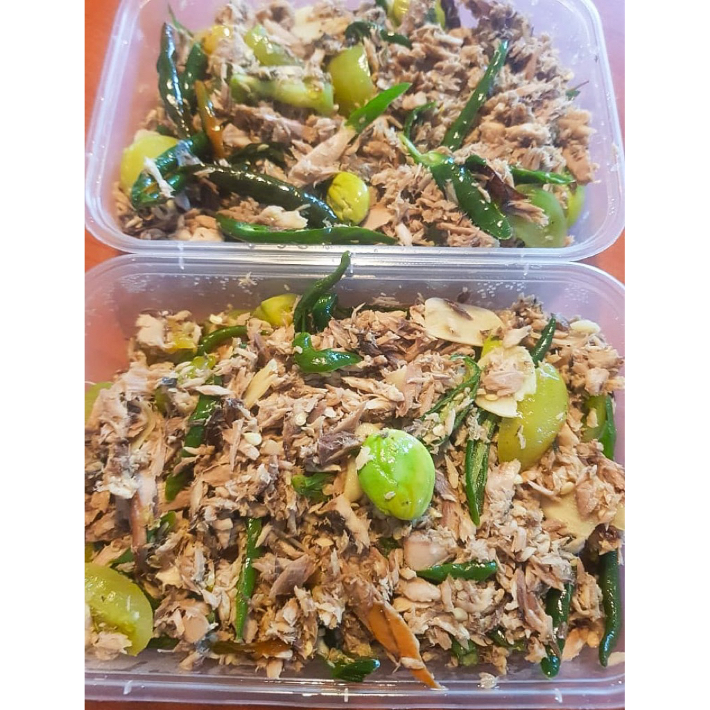 

Tumis Tongkol Cabe Ijo Pete Frozen 200gr - Siap Saji